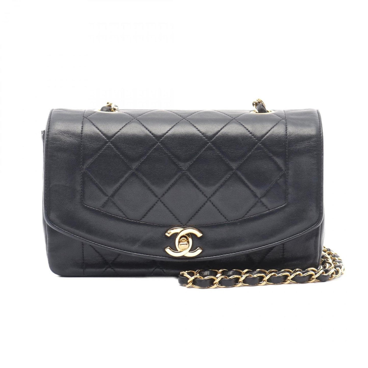 Chanel Black Leather Diana