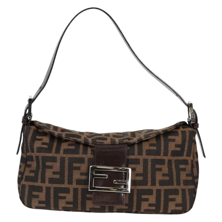 Fendi Brown Canvas Baguette