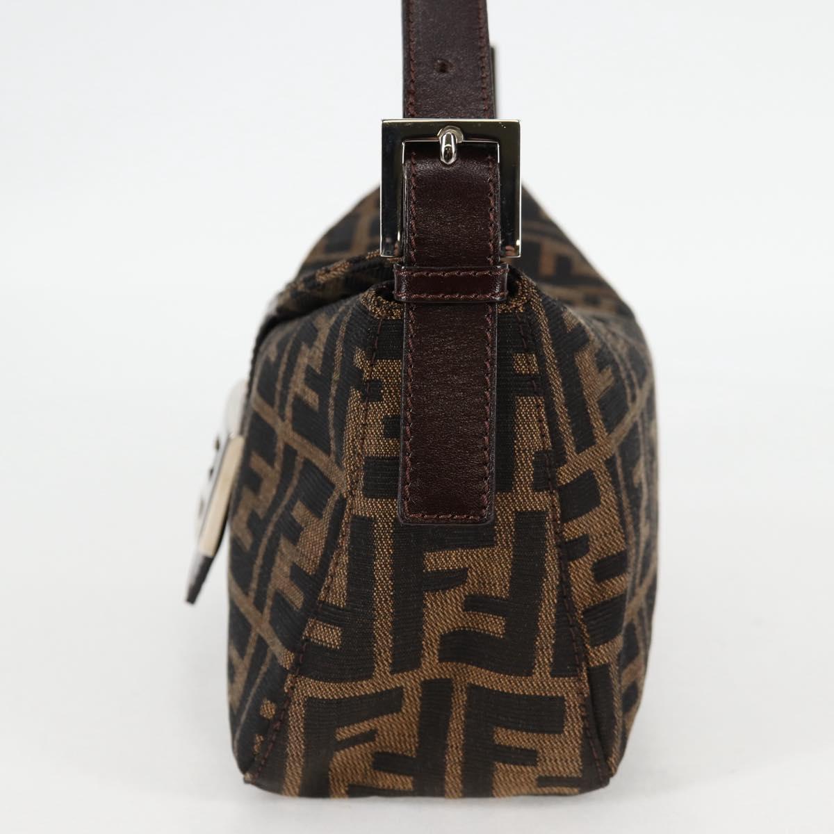 Fendi Brown Canvas Baguette