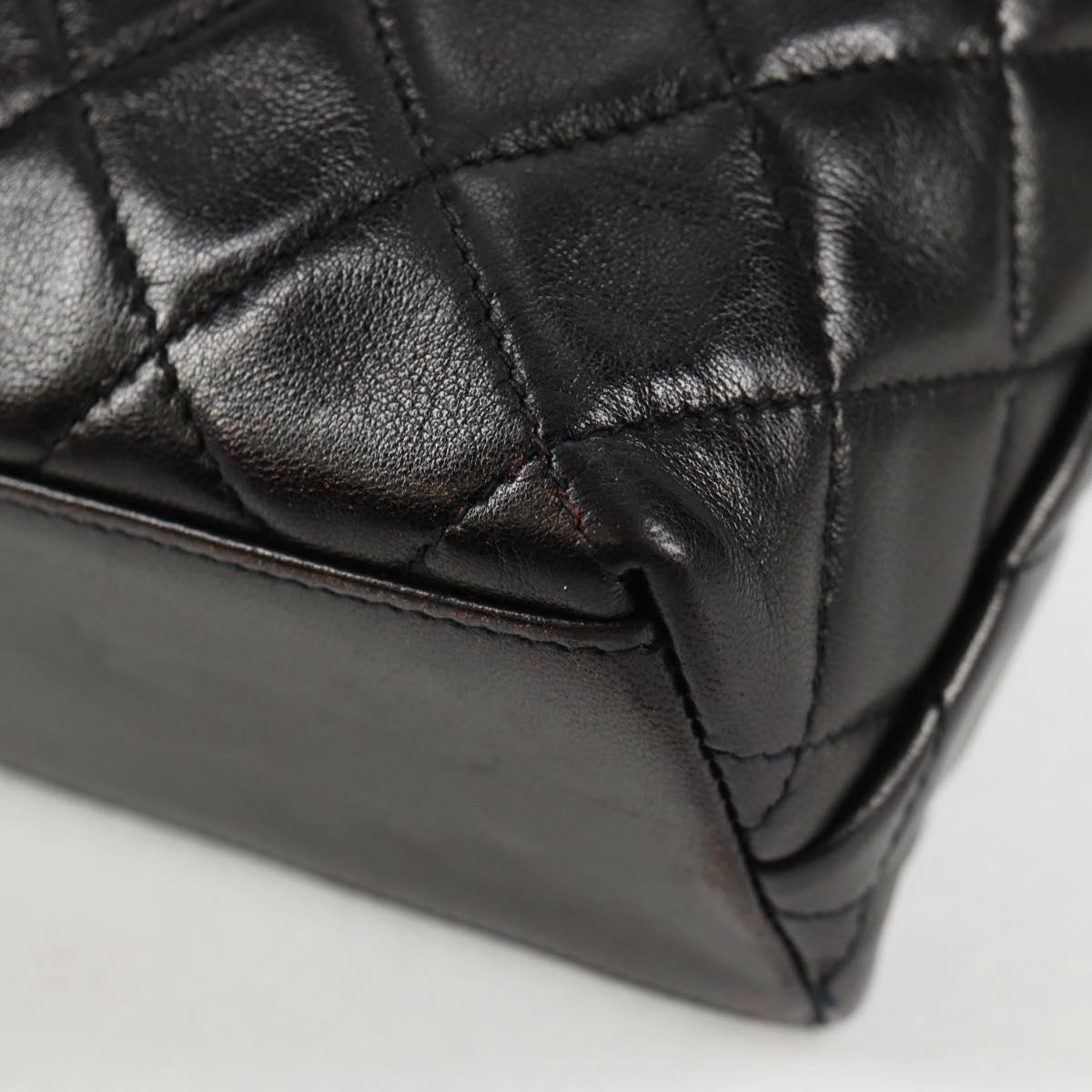 Chanel Black Leather Quilted