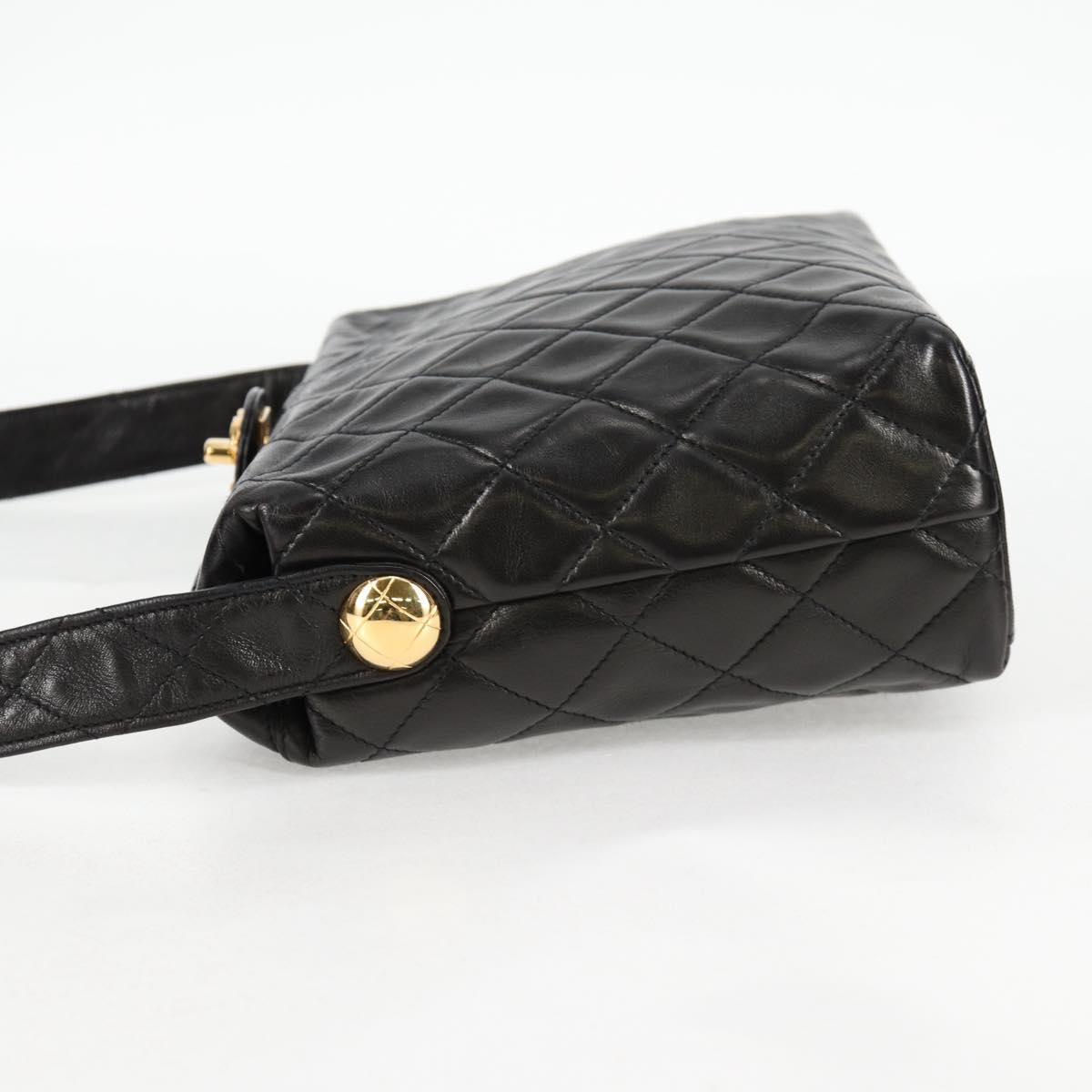 Chanel Black Leather Quilted