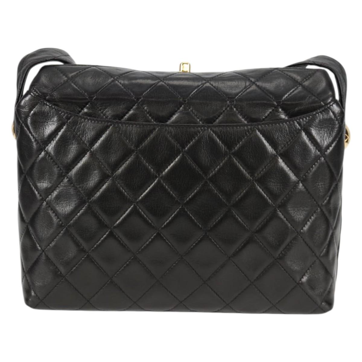 Chanel Black Leather Quilted