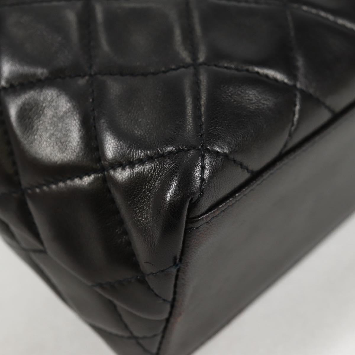 Chanel Black Leather Quilted