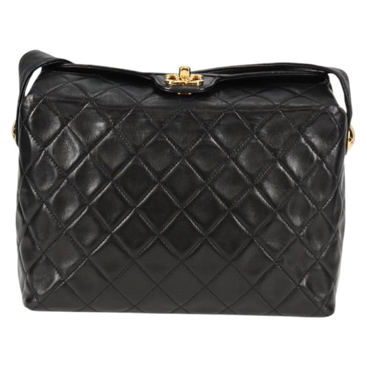 Chanel Black Leather Quilted