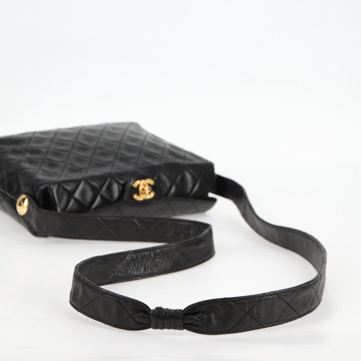 Chanel Black Leather Quilted