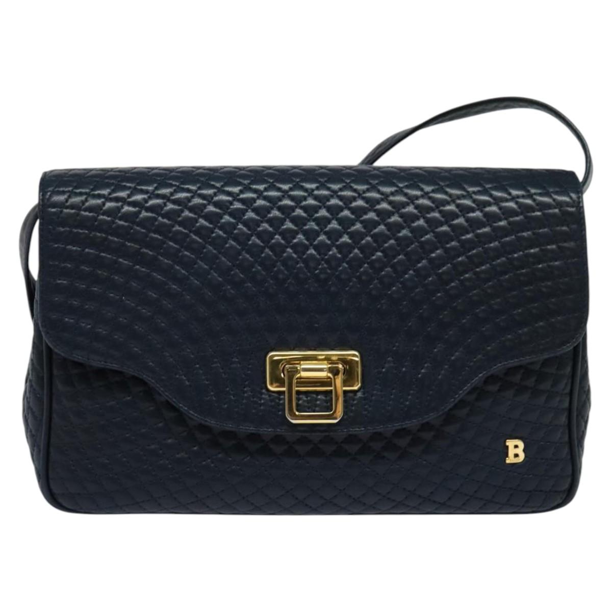 Bally Blue Leather Shoulder