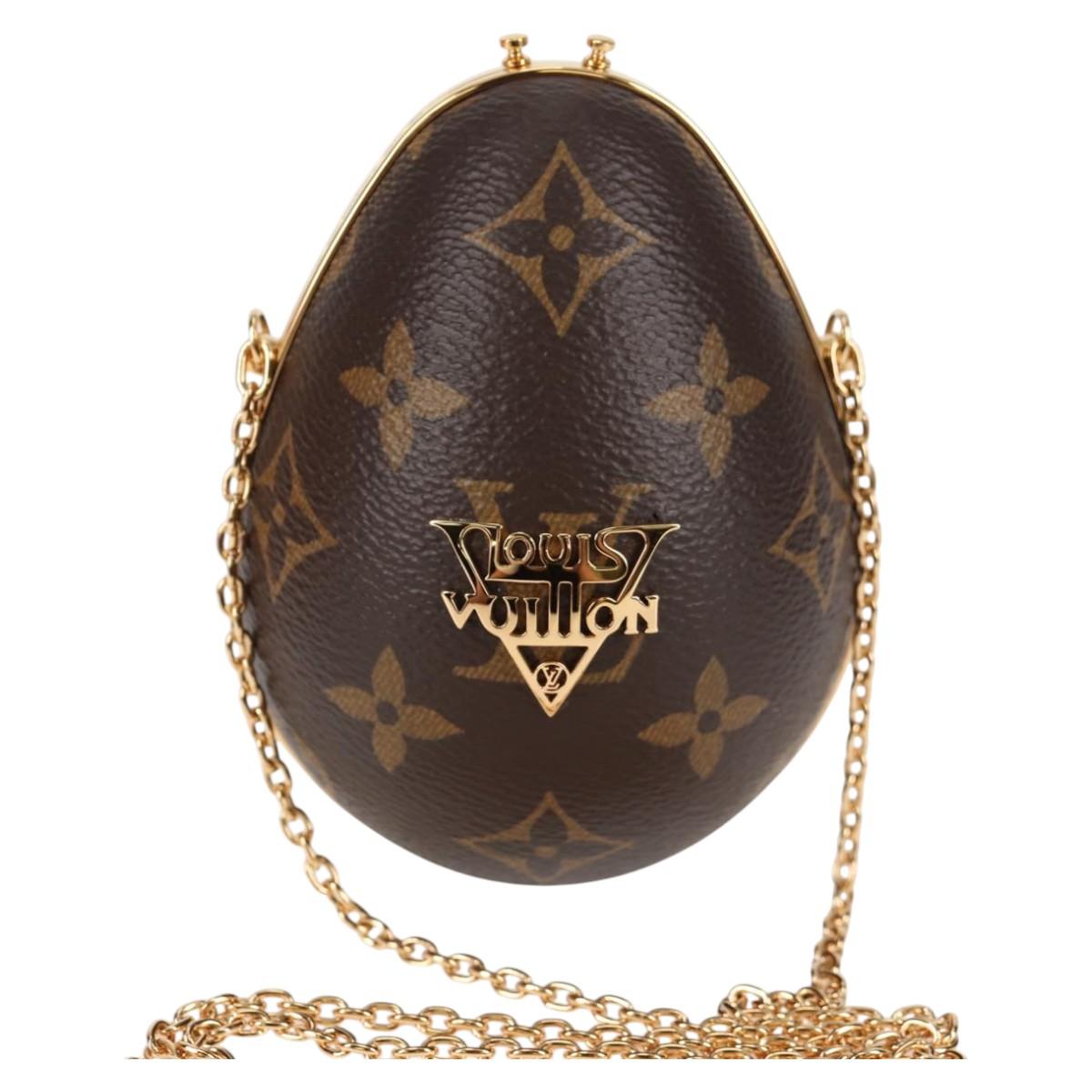 Louis Vuitton Brown Canvas Egg Bag