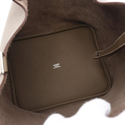 Hermès Brown Leather Picotin Lock