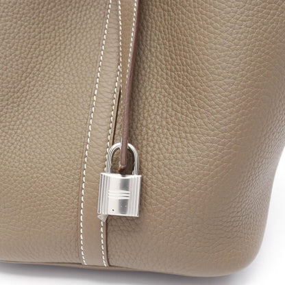 Hermès Brown Leather Picotin Lock