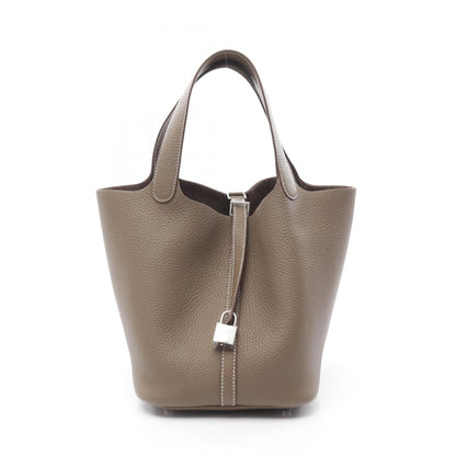 Hermès Brown Leather Picotin Lock