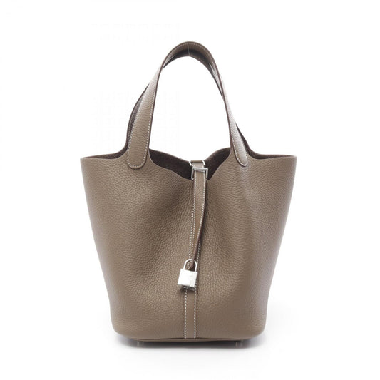 Hermès Brown Leather Picotin Lock