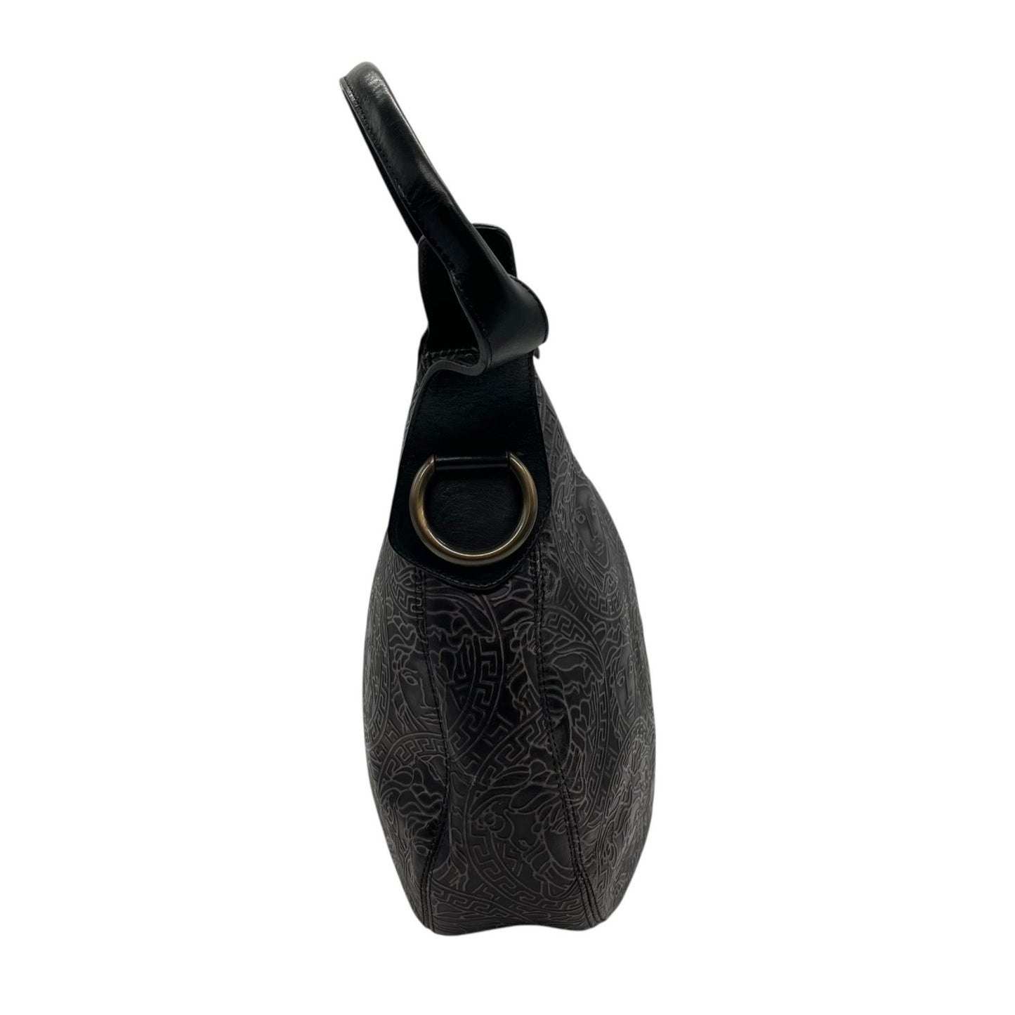 Versace Black Leather Medusa