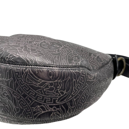 Versace Black Leather Medusa