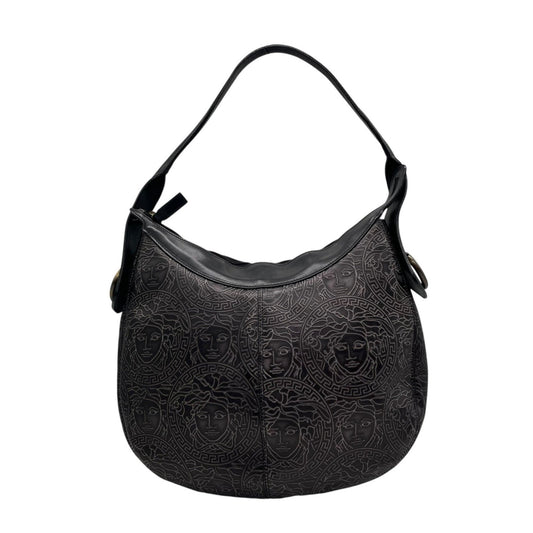 Versace Black Leather Medusa