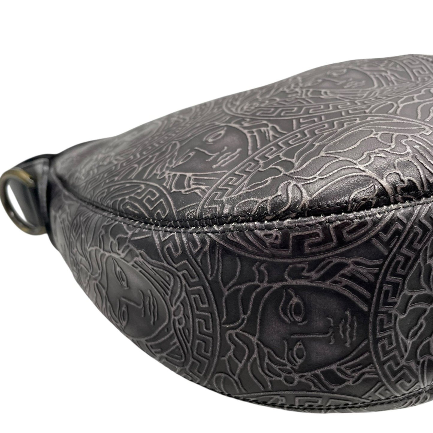 Versace Black Leather Medusa