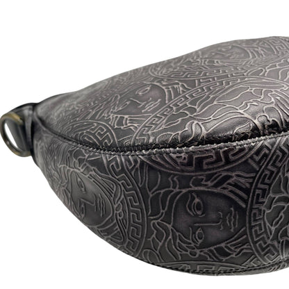 Versace Black Leather Medusa