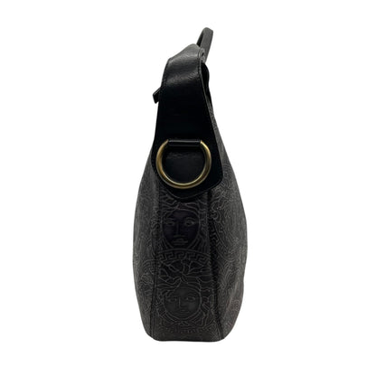 Versace Black Leather Medusa