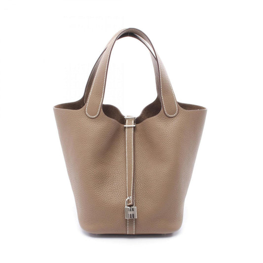 Hermès Brown Leather Picotin Lock