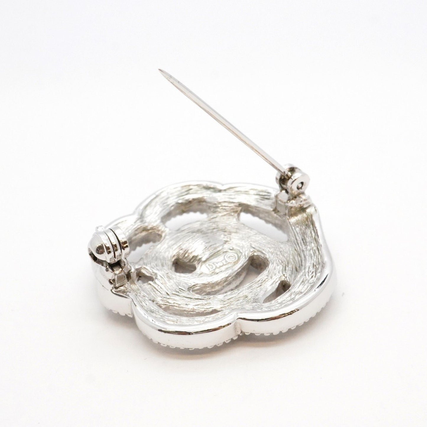 Dior Silver Metal Brooch