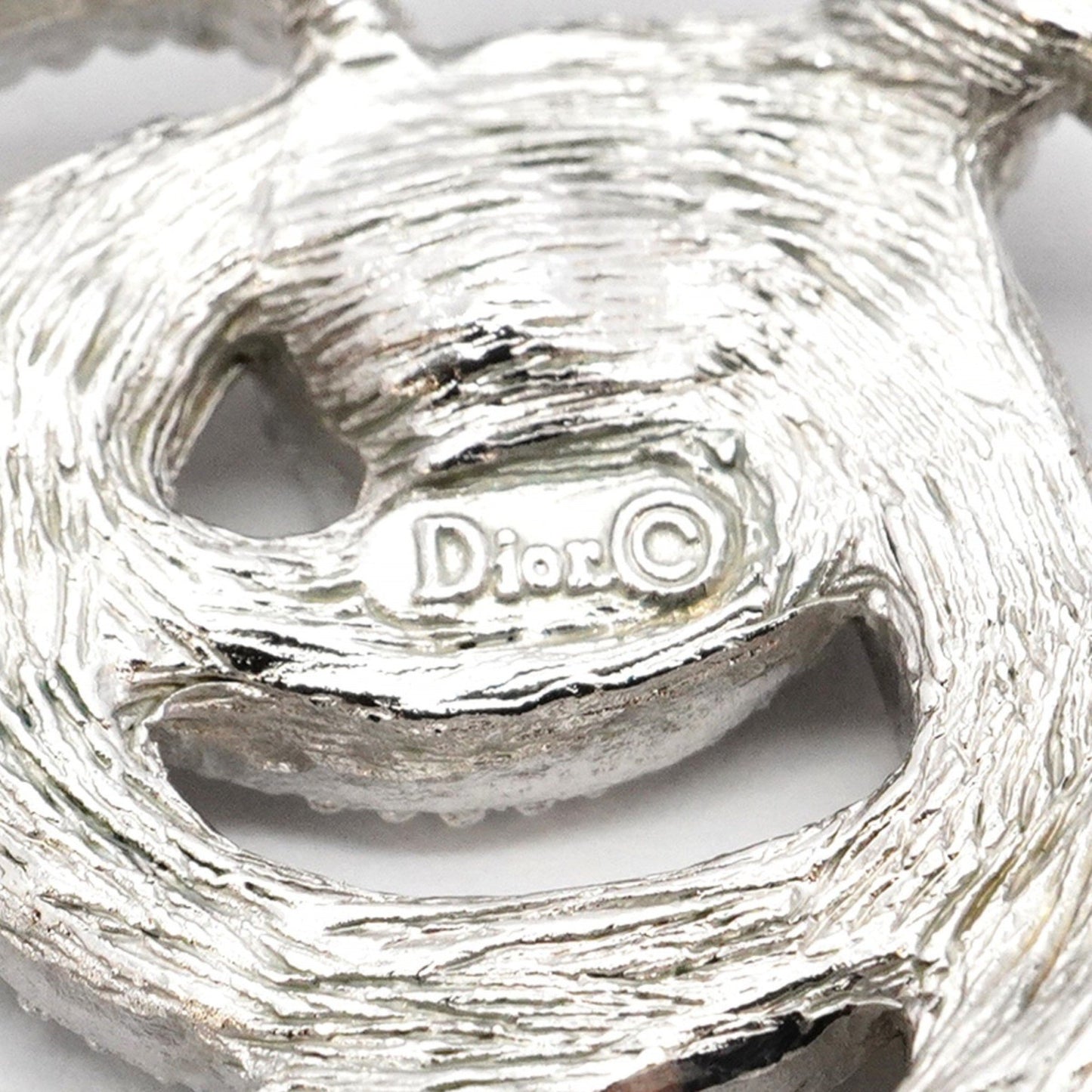 Dior Silver Metal Brooch