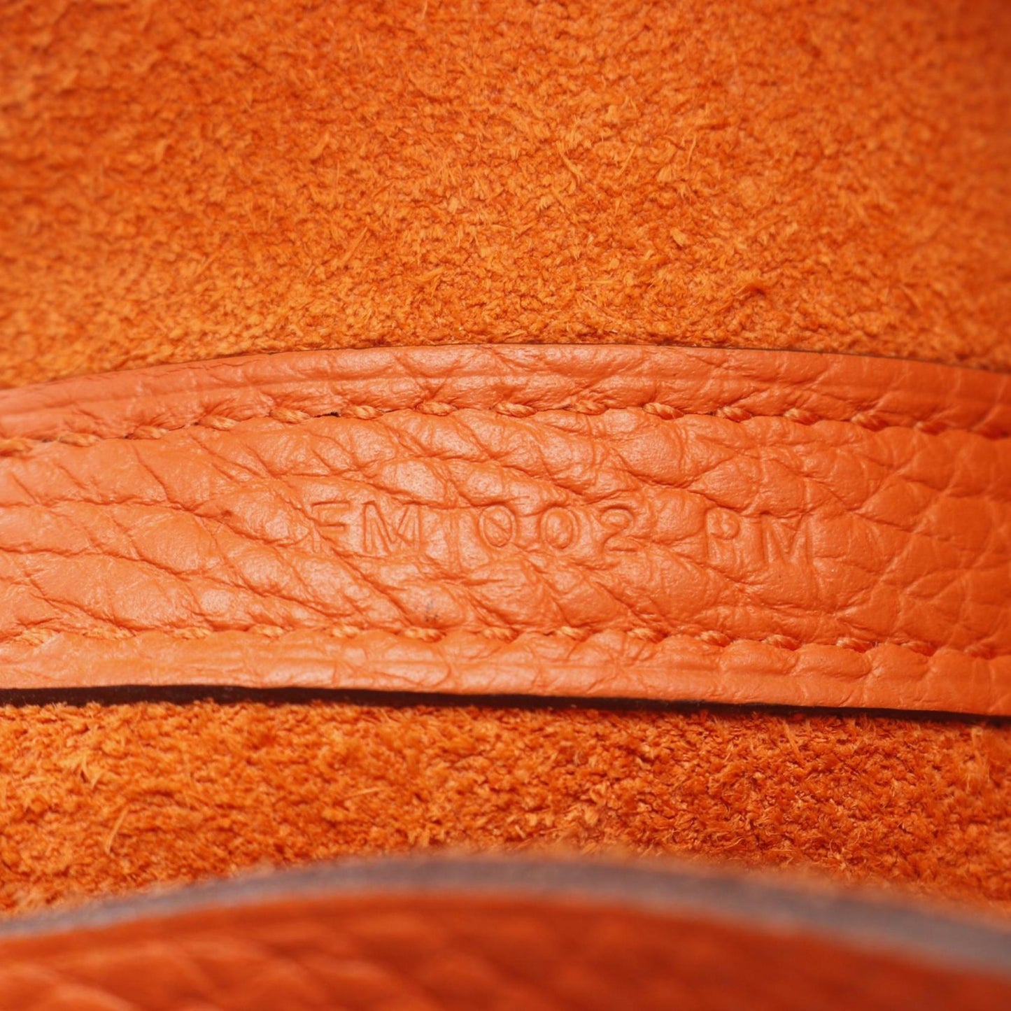 Hermès Orange Leather Picotin Lock