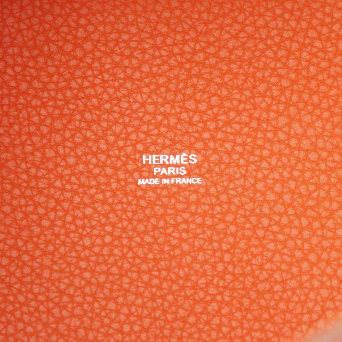 Hermès Orange Leather Picotin Lock