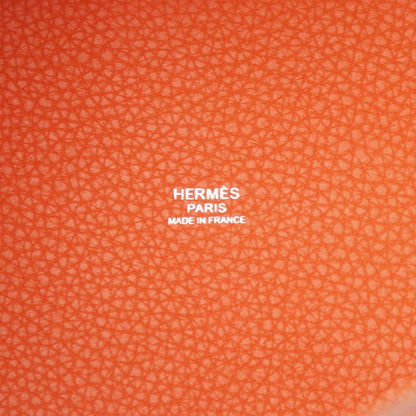 Hermès Orange Leather Picotin Lock
