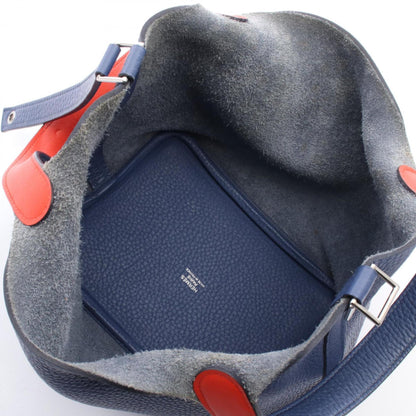 Hermès Blue Leather Picotin Lock