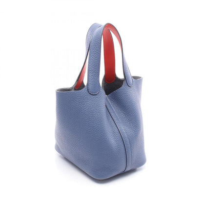 Hermès Blue Leather Picotin Lock