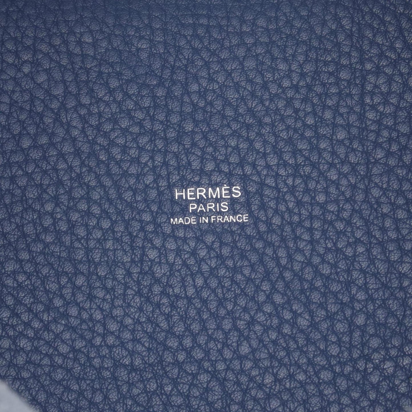 Hermès Blue Leather Picotin Lock