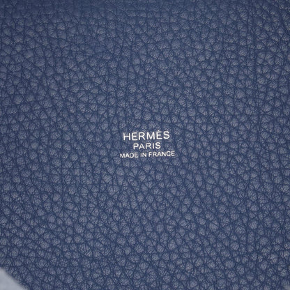 Hermès Blue Leather Picotin Lock