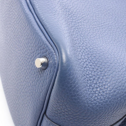Hermès Blue Leather Picotin Lock