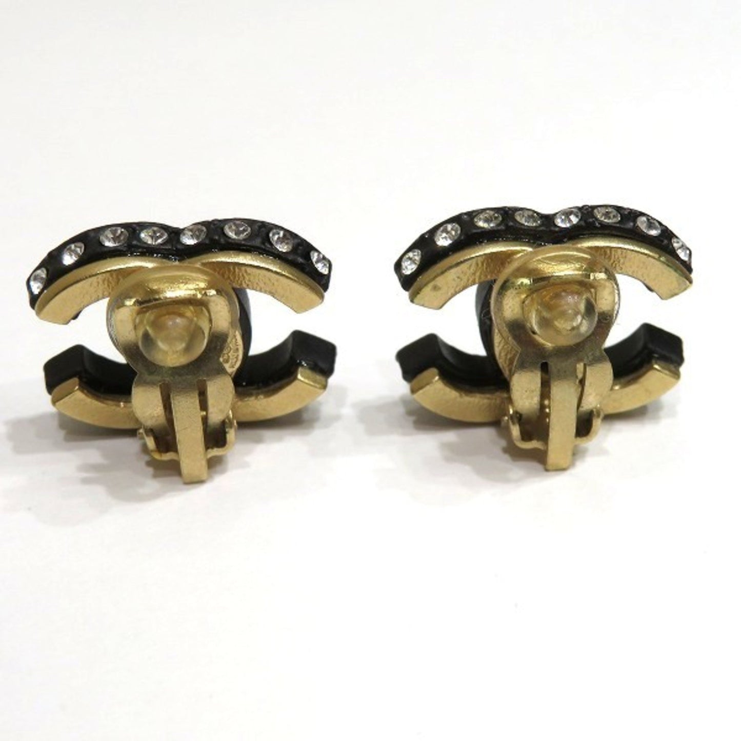 Chanel Black Gold Plated Coco Mark