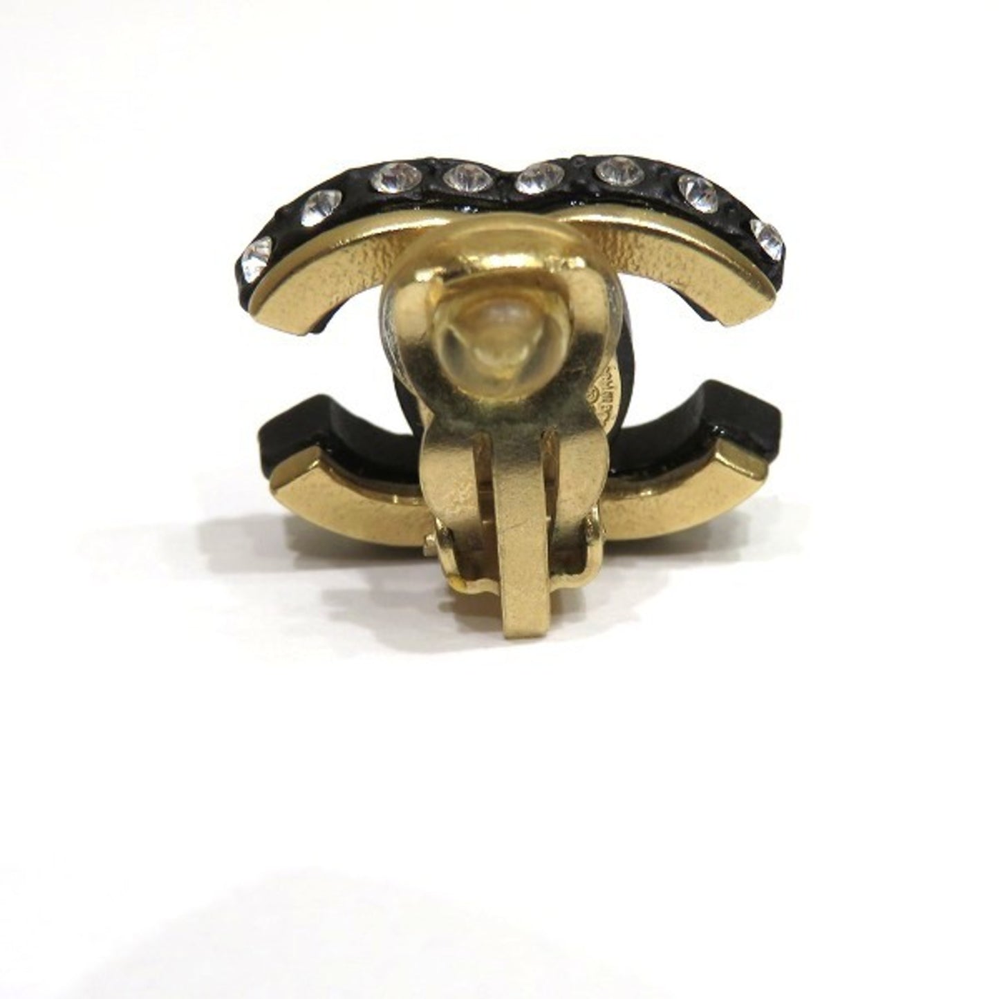 Chanel Black Gold Plated Coco Mark