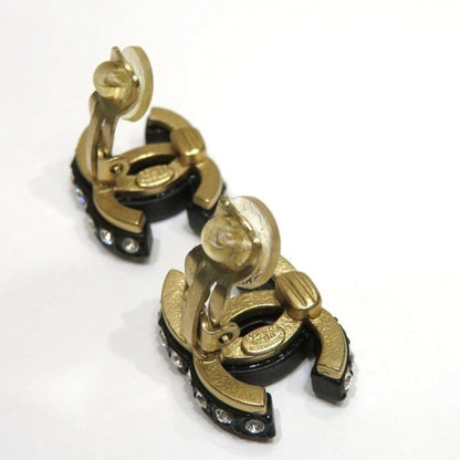 Chanel Black Gold Plated Coco Mark