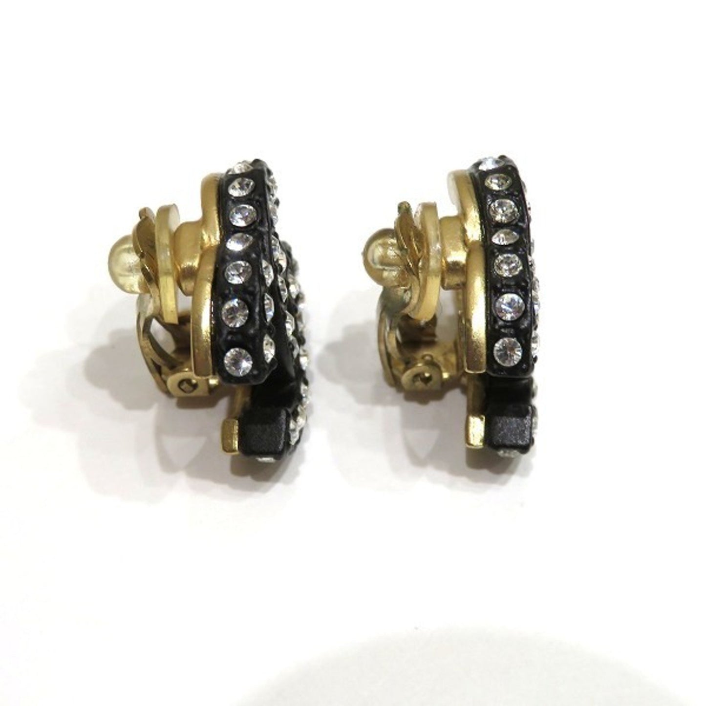 Chanel Black Gold Plated Coco Mark