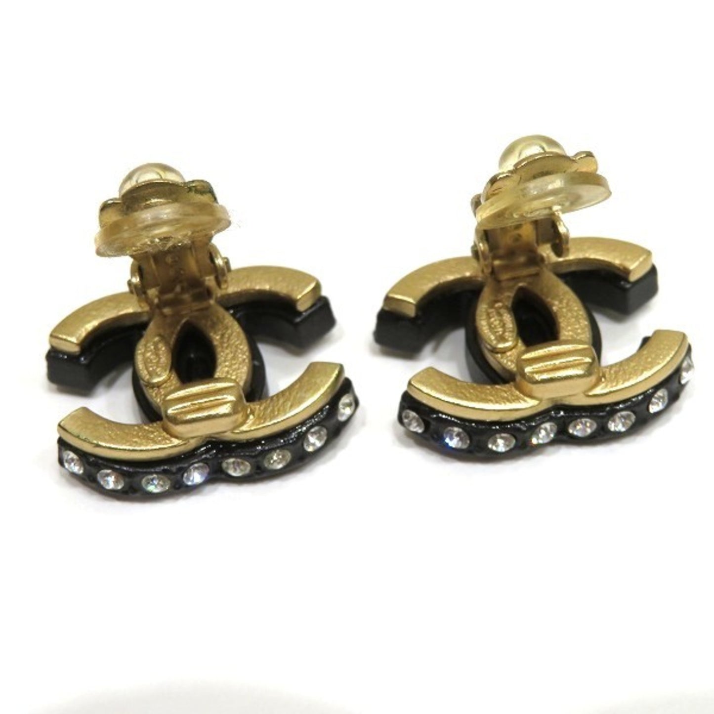 Chanel Black Gold Plated Coco Mark