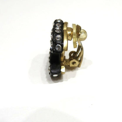 Chanel Black Gold Plated Coco Mark