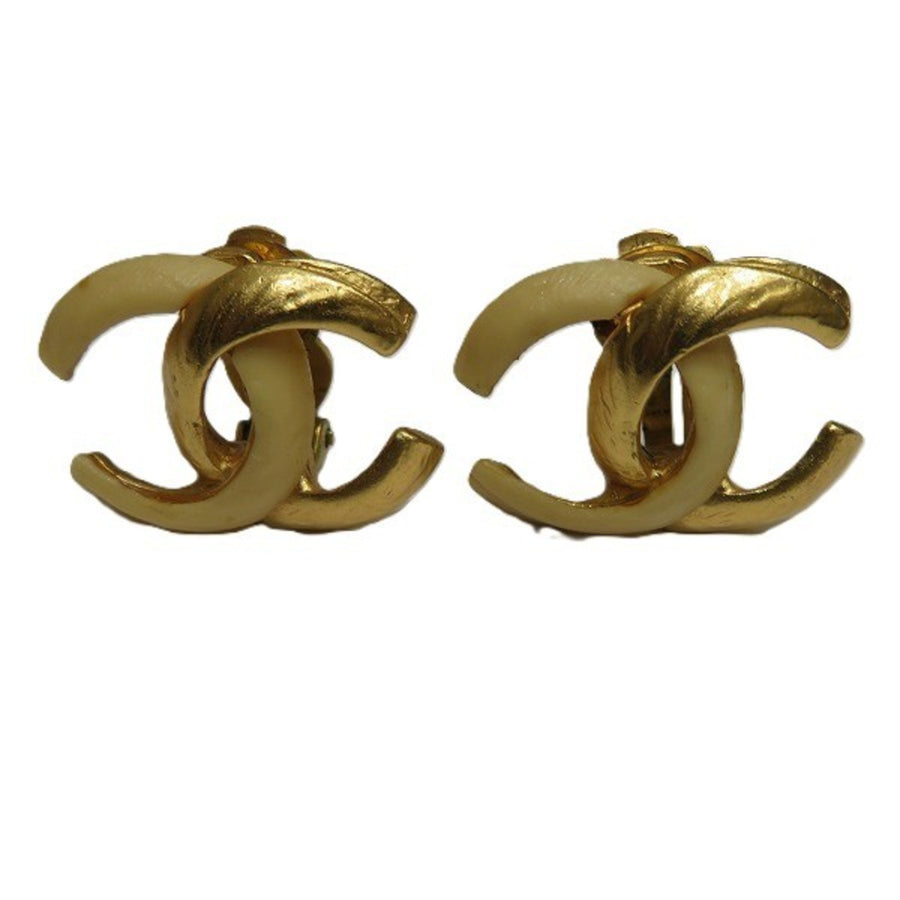 Chanel Gold Gold Plated Coco Mark