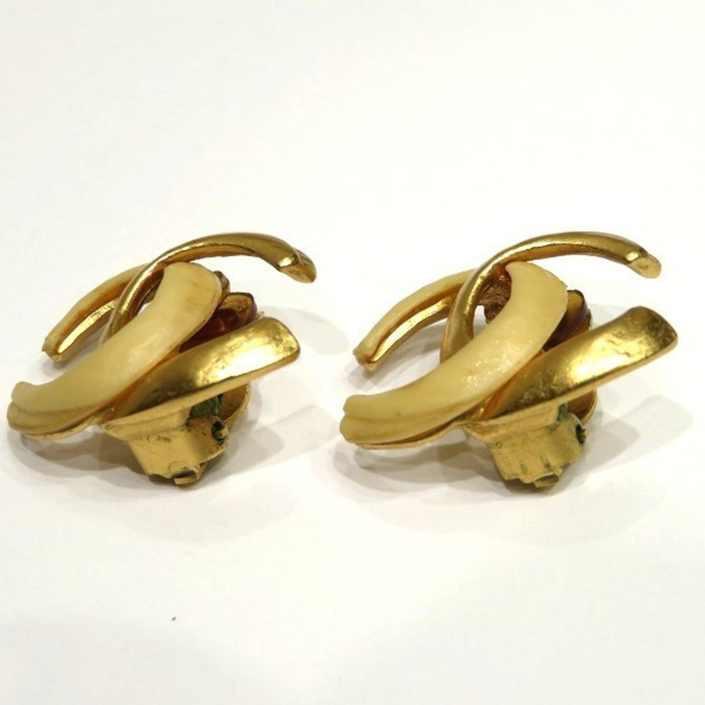 Chanel Gold Gold Plated Coco Mark