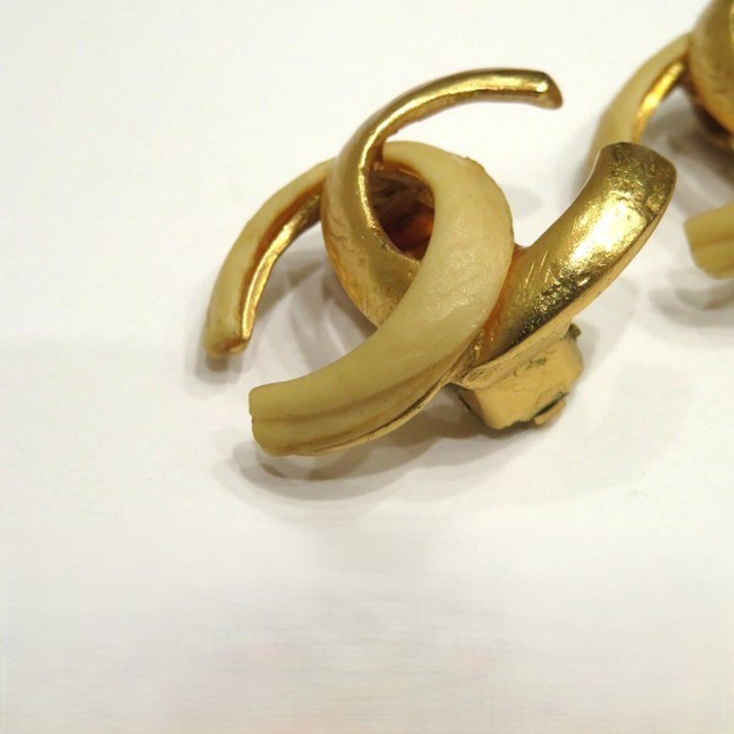 Chanel Gold Gold Plated Coco Mark