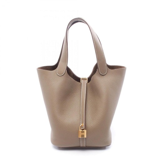 Hermès Brown Leather Picotin Lock