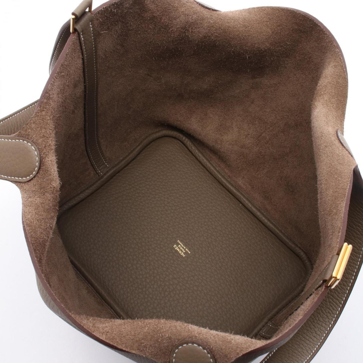 Hermès Brown Leather Picotin Lock