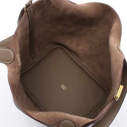 Hermès Brown Leather Picotin Lock