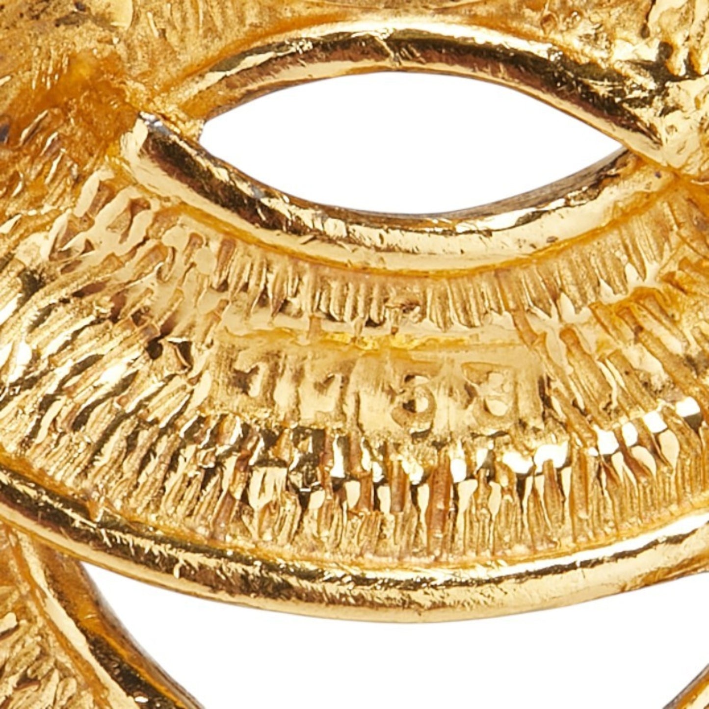 Chanel Gold Gold Plated Coco Mark