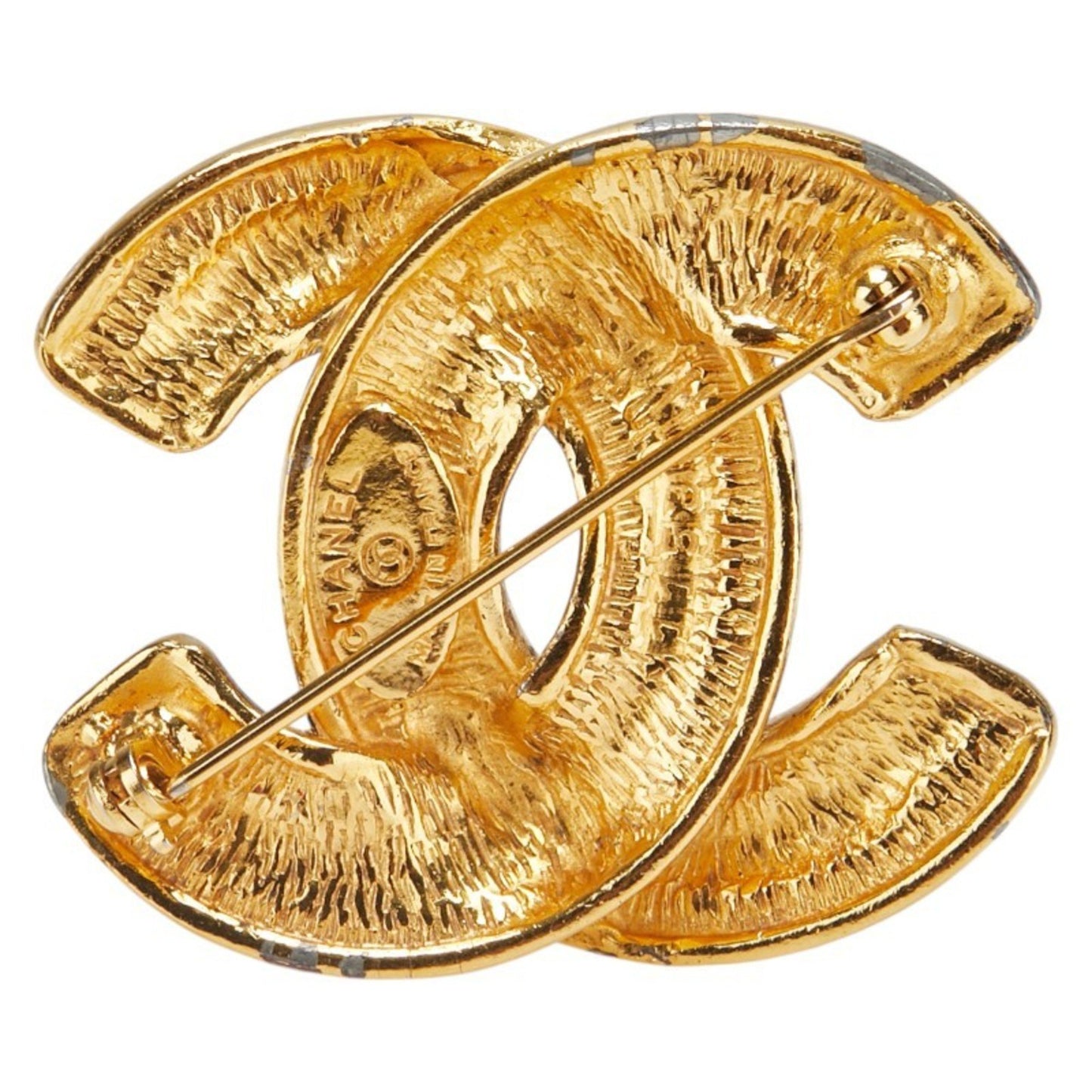 Chanel Gold Gold Plated Coco Mark