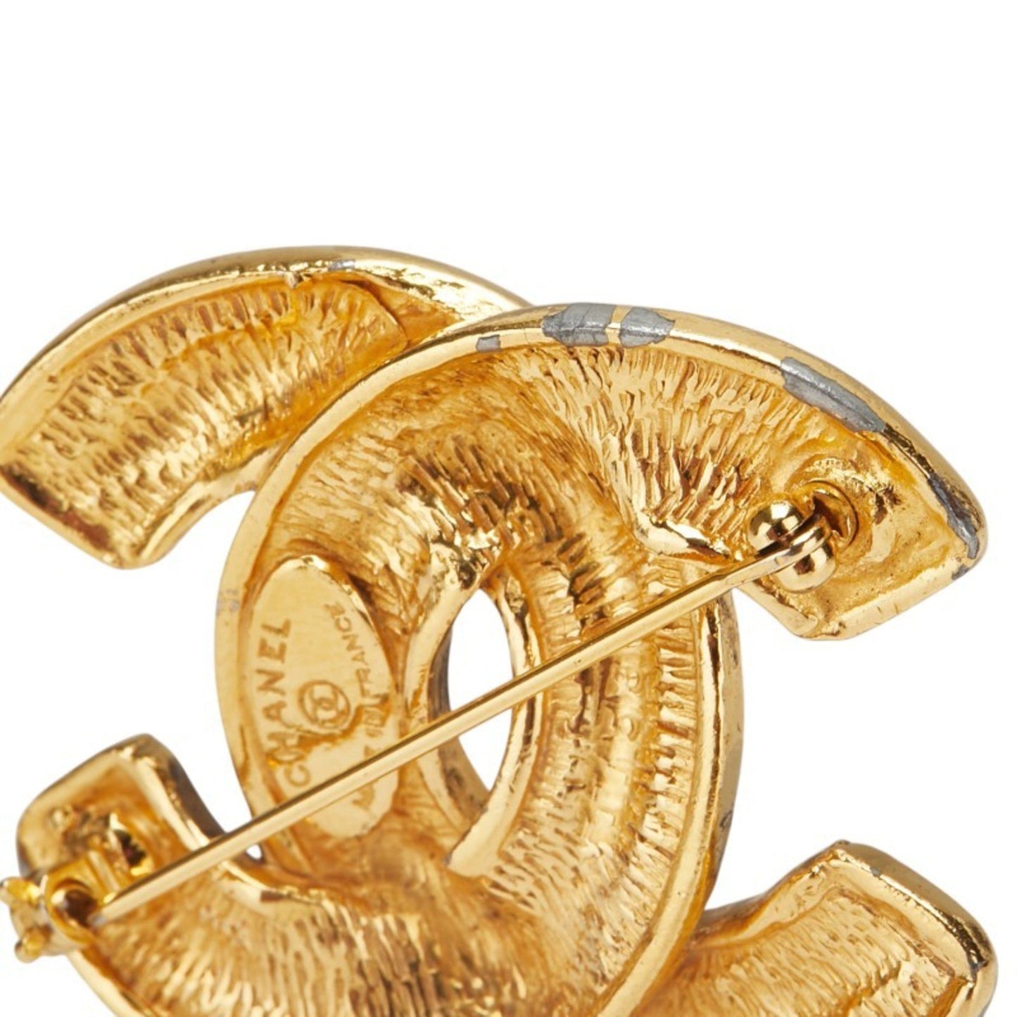 Chanel Gold Gold Plated Coco Mark