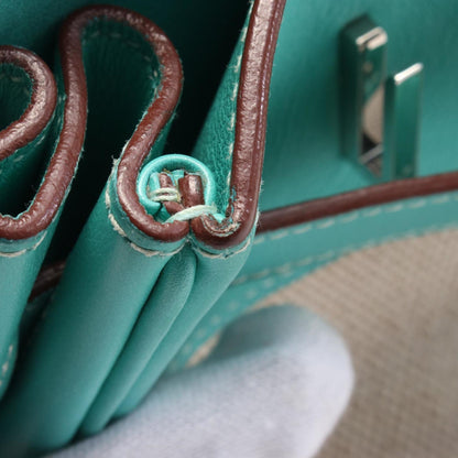 Hermès Brown Canvas, Leather Birkin 30