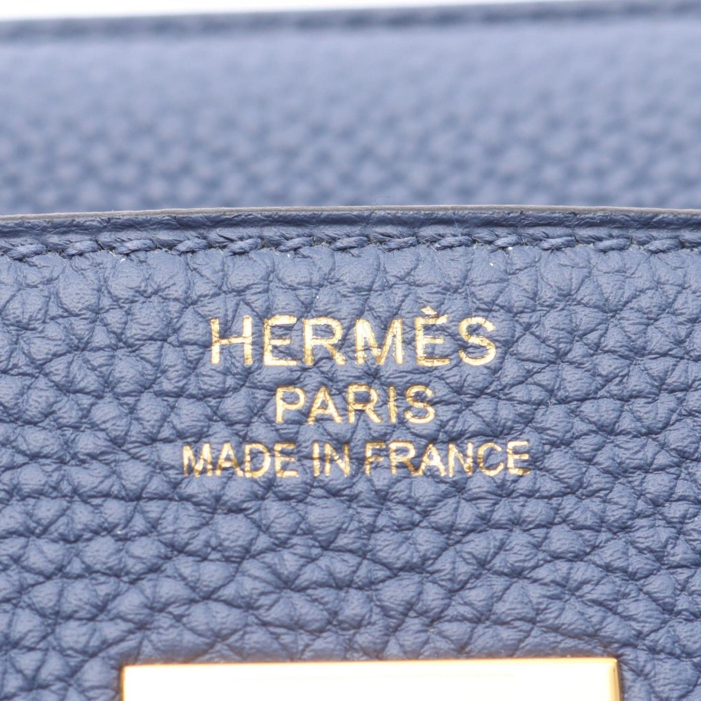 Hermès Blue Leather Birkin 40