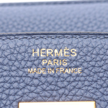 Hermès Blue Leather Birkin 40